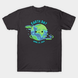 Earth Day 2024 April 22 - Cute Earth T-Shirt